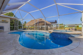 Gulf Access Dock with Tiki Heated Pool Casa Chillotta Roelens